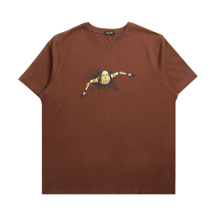 Dime Crashed T-Shirt "Dark Brown"