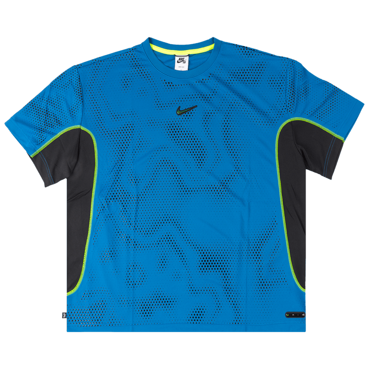 Nike Short-Sleeve Jersey Top "Brilliant Blue/Black"