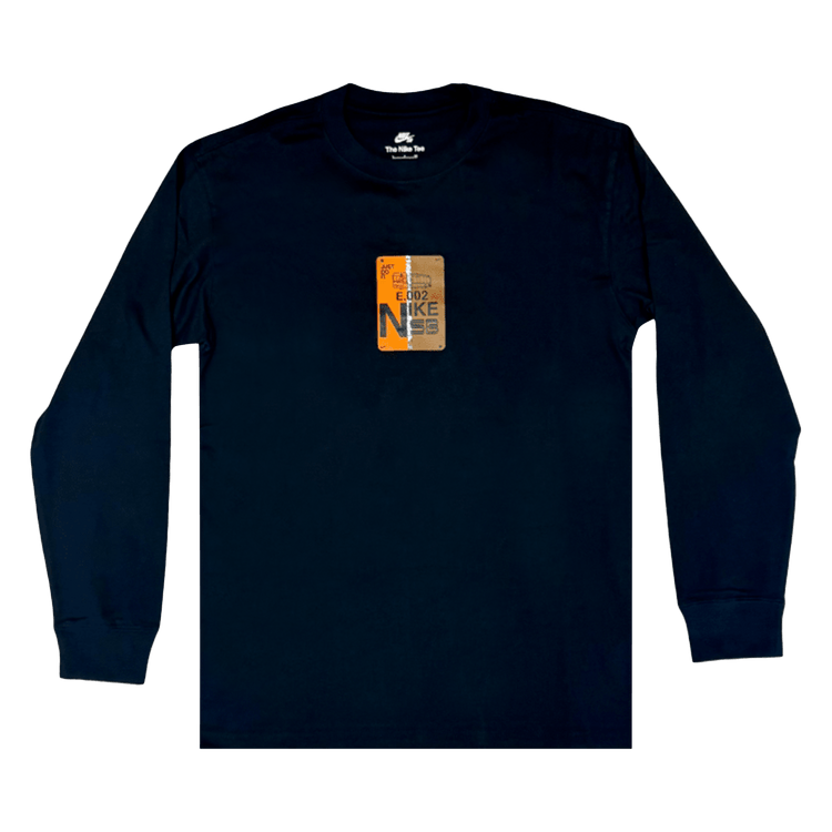 Nike Long-Sleeve Loose T-Shirt "Black/Safety Orange"