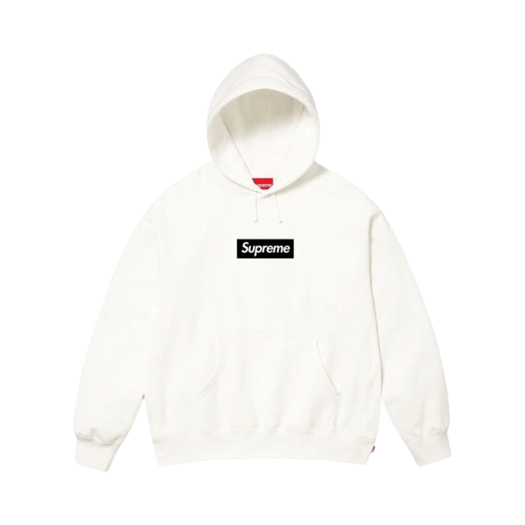 Supreme Paris Box Logo Hooded Sweatshirt "White"