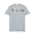 Alexander McQueen Logo Printed Crewneck T-Shirt "Multicolor"