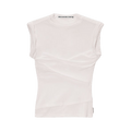 Alexander Wang Twisted Bust Layered Tank "White"