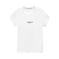 Alexander Wang Logo Print Fitted Tee "White"