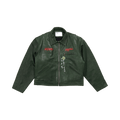 Paly Hollywood I Am Not Ashamed Leather Work Jacket "Green"