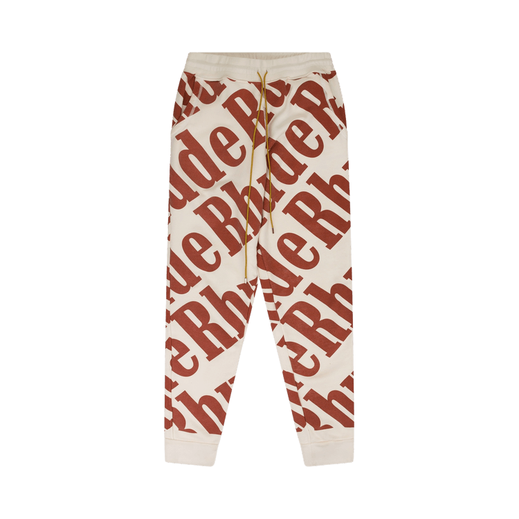 Rhude All Over Sweatpants "Cream"