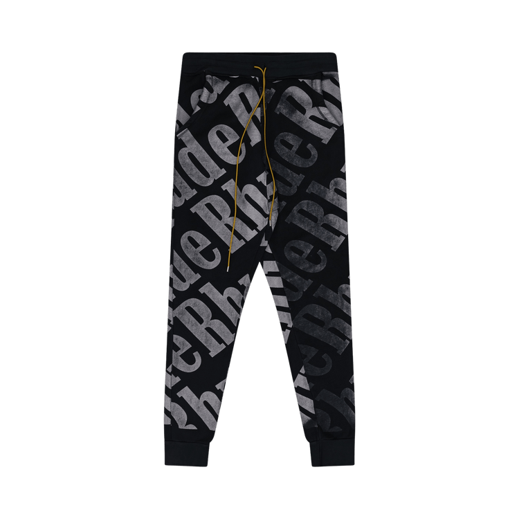 Rhude All Over Sweatpants "Black"