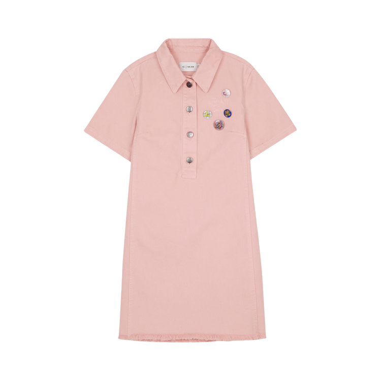 Brain Dead x Coach Short Sleeve Denim Mini Dress "Pink"