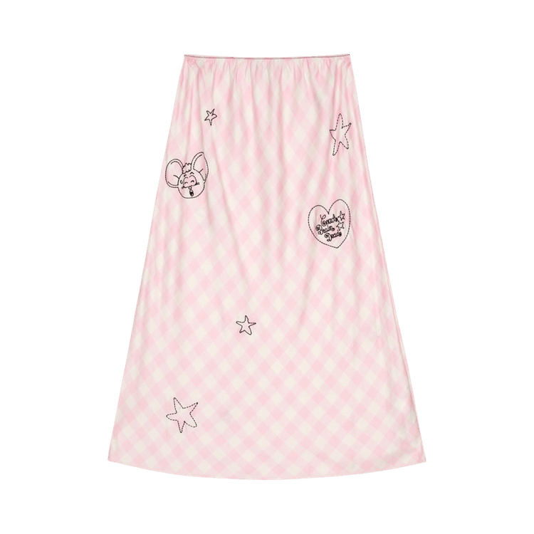 Brain Dead x Coach Embroidered Slip Skirt "Light Pink"
