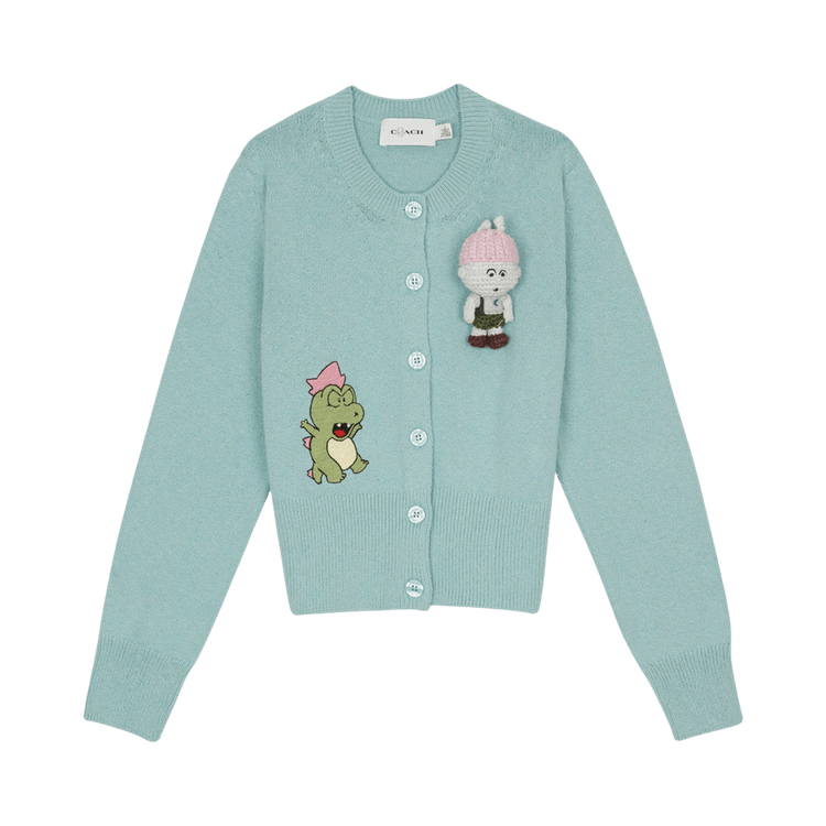Brain Dead x Coach Plush Character Cardigan "Light Green"