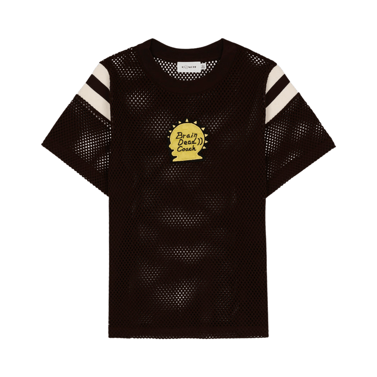 Brain Dead x Coach Mesh Football T-Shirt "Brown"