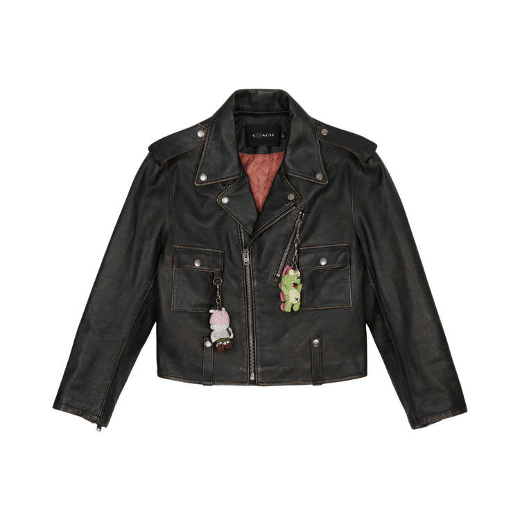 Brain Dead x Coach Leather Biker Jacket "Black"