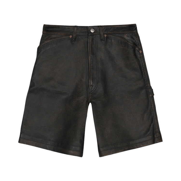 Brain Dead x Coach Leather Shorts "Black"