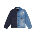 Brain Dead x Coach Split Denim Jacket "Blue Multicolor"