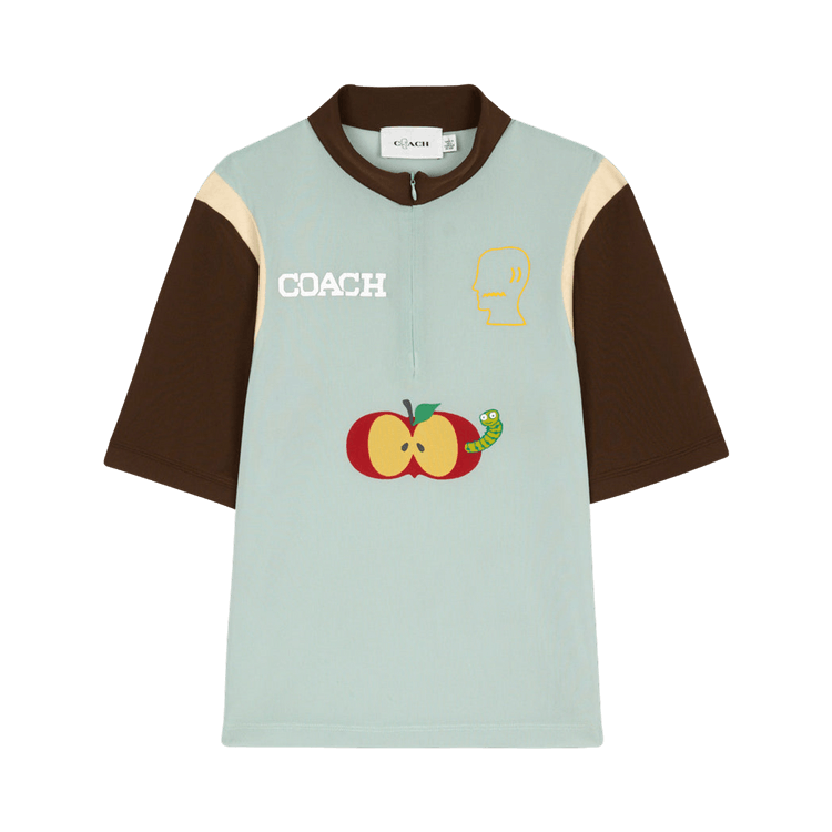 Brain Dead x Coach Mesh Quarter Zip Top "Light Green"