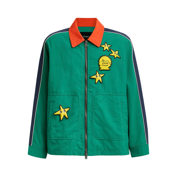 Brain Dead x Coach Nylon Racer Jacket "Green"