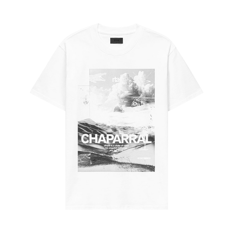 RtA Liam Short-Sleeve Tee "White Chaparral"