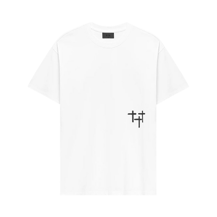 RtA Colin Oversized Short-Sleeve Tee "White Smoky Stars"