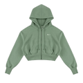 Nike NSW Phoenix Fleece Loose FZ Cropped Hoodie "Steam/Sail"