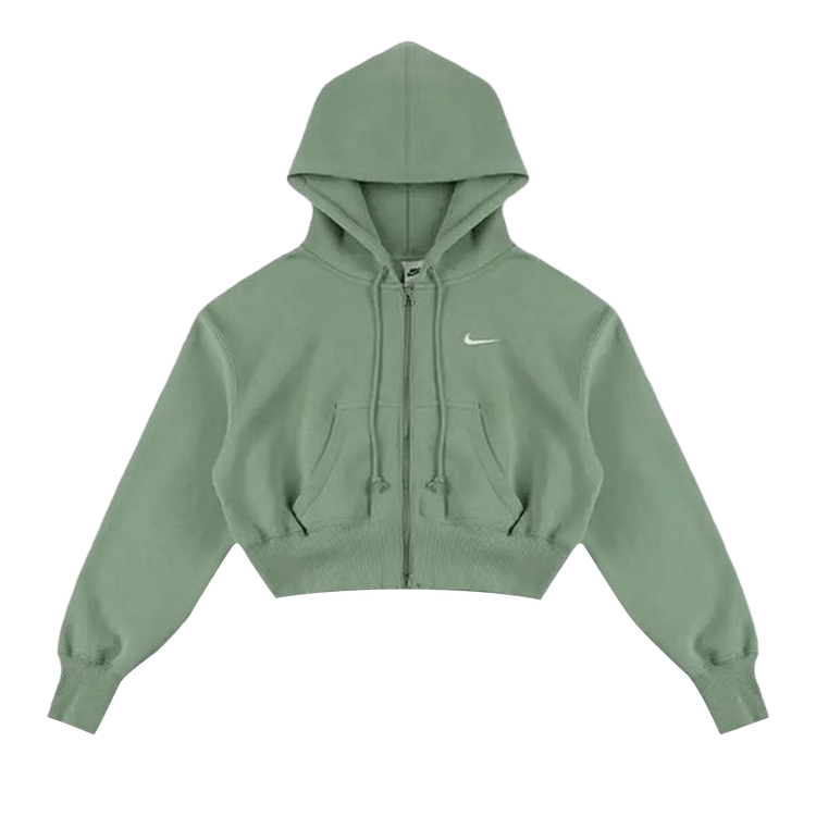 Nike NSW Phoenix Fleece Loose FZ Cropped Hoodie "Steam/Sail"