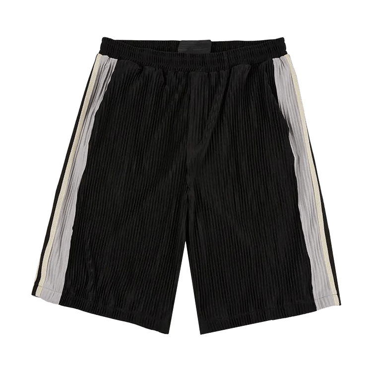 Jungles Weave Trim Pleat Short "Black/Light Grey"