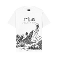 RtA Colin Oversized Short-Sleeve Tee "White Creature Scenery"