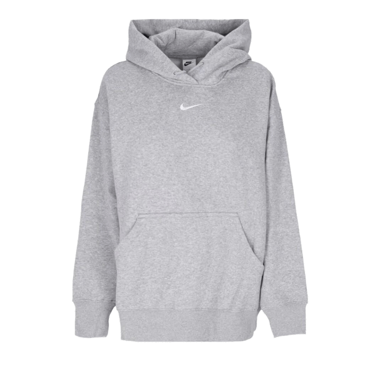 Nike NSW Phoenix Fleece Oversized Pullover Hoodie "Dark Grey Heather/Sail"