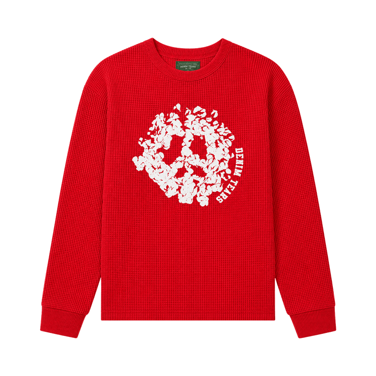 Denim Tears Peace Wreath Thermal "Red/White"