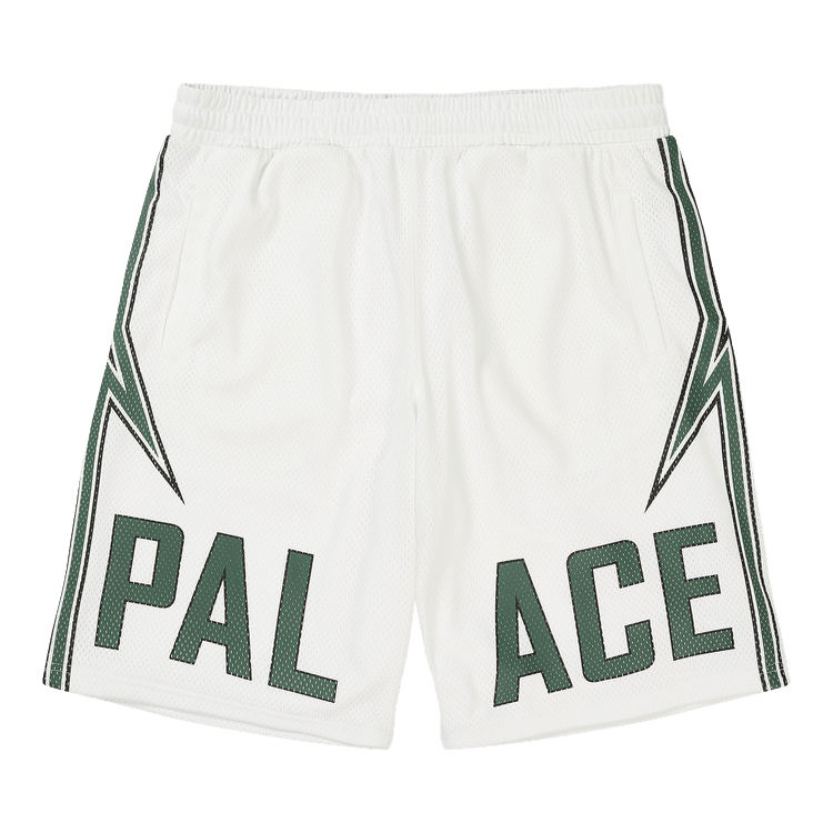 Palace Lightning Basketball Short "White/Green"
