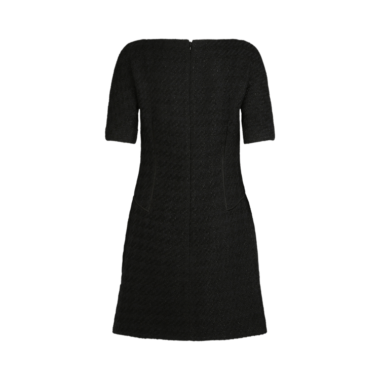 Givenchy Tweed Knee-Length Dress "Black"