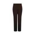 Alexander McQueen Satin Straight Leg Pants "Chocolate"