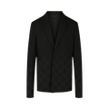 Givenchy Slim Fit Micro Windowpane Check Blazer "Black"