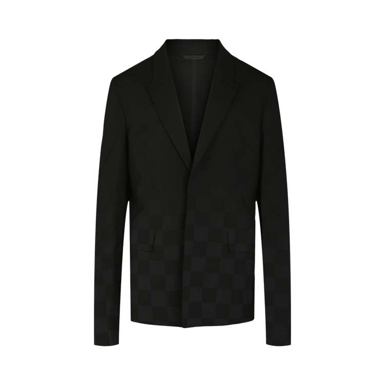 Givenchy Slim Fit Micro Windowpane Check Blazer "Black"
