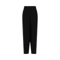 Ferragamo Cuffed Wide-Leg Trousers "Black"