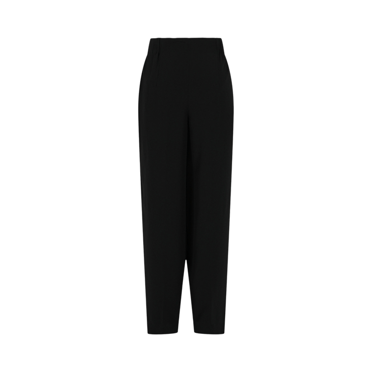 Ferragamo Cuffed Wide-Leg Trousers "Black"