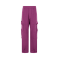 Givenchy Brushed-Cotton Arched Cargo Pants "Grape"
