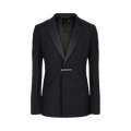 Givenchy Evening Jacket With Metal Clip Closure "Night Blue"