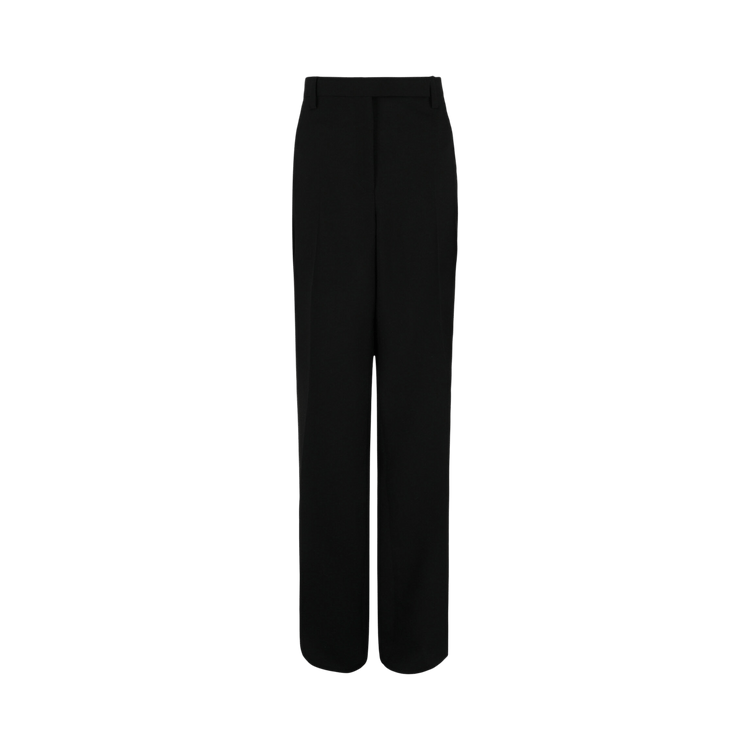 Ferragamo Creased Straight Leg Trousers "Black"