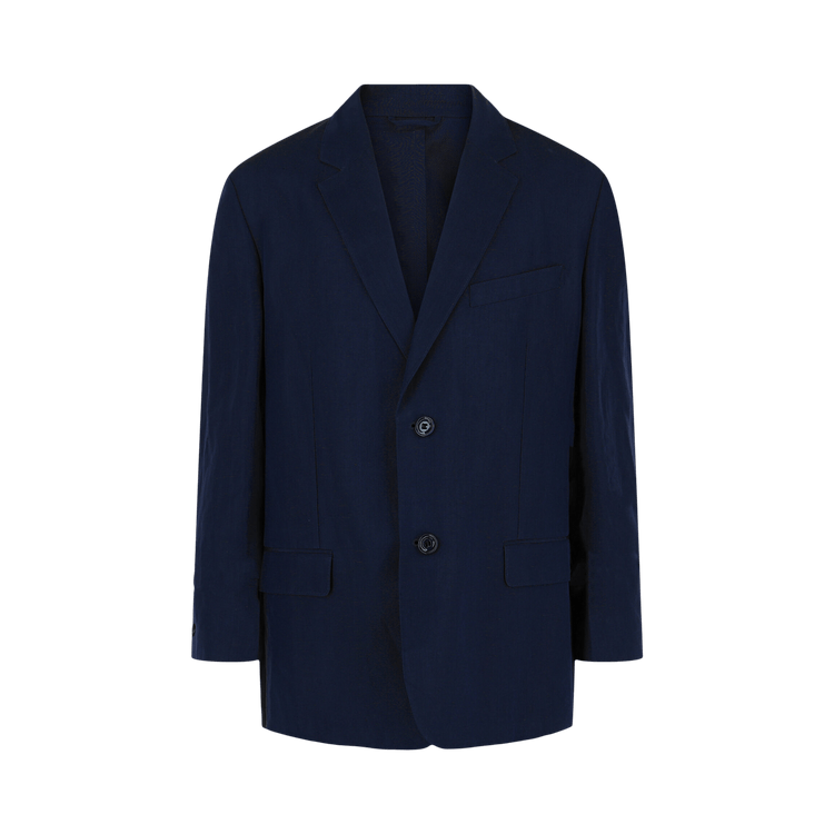 Givenchy Unconstructed Single-Breasted Jacket "Navy"