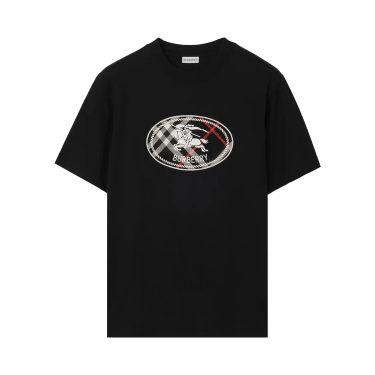 Burberry Ryan Knight Stamp Check T-Shirt "Black"