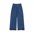 Givenchy Alt Fit Raw Edge Wide Leg Denim Trousers "Medium Blue"