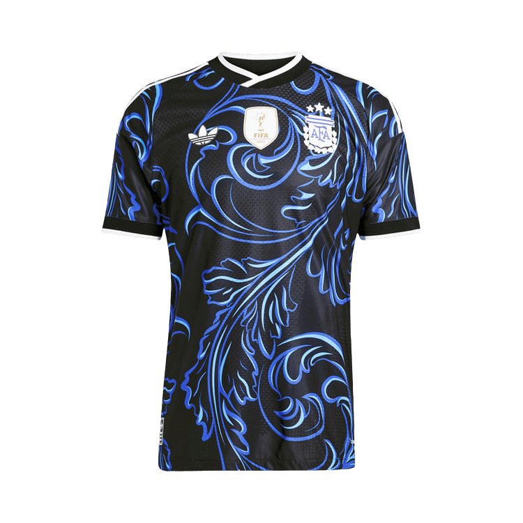 Adidas Argentina 26 Away Authentic Jersey (Asia Sizing) "Black/Lucid Blue/Blue Burst"