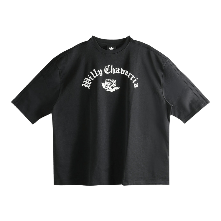 Adidas x Willy Chavarria Logo Short-Sleeve Tee (Asia Sizing) "Black"