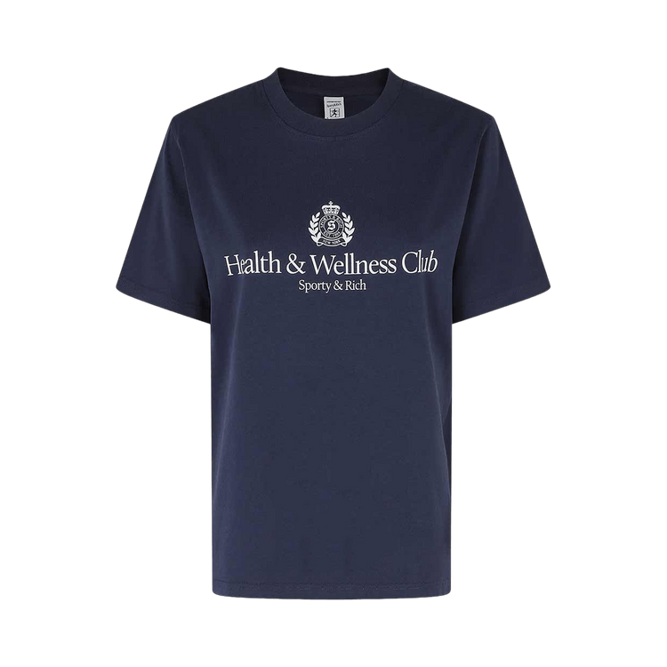 Sporty & Rich H&W Crest T-Shirt "Dark Navy"