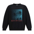 Balenciaga Palm-Print Cotton Sweater "Black"