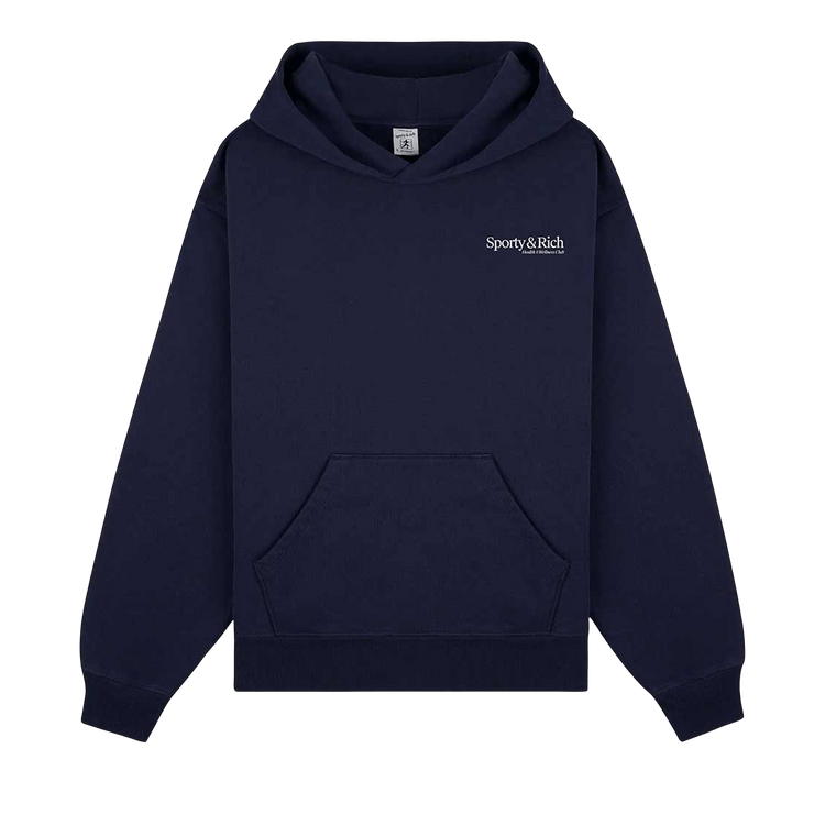 Sporty & Rich Modern Hoodie "Dark Navy/White"
