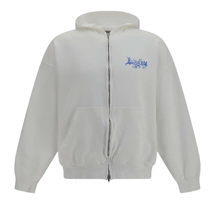 Balenciaga Sketchy Zip-Up Hoodie "White"