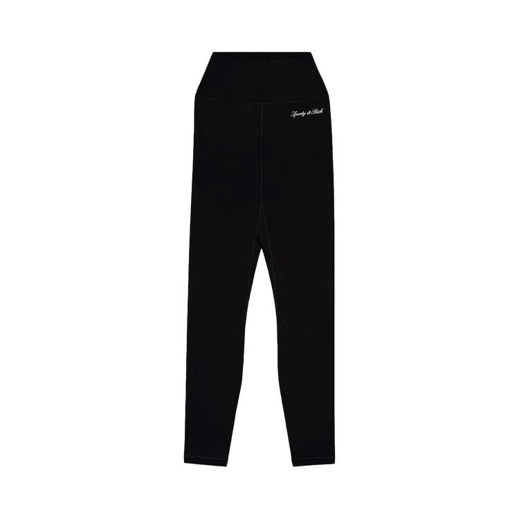 Sporty & Rich Signature Logo Legging "Black/White"