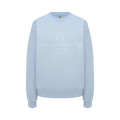 Sporty & Rich H&W Crest Crewneck "Ciel/White"