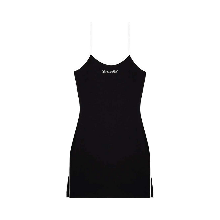 Sporty & Rich Signature Logo Sports Dress "Black/White"