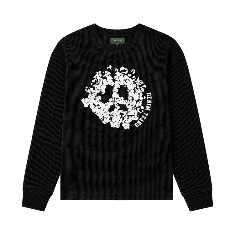 Denim Tears Peace Wreath Thermal "Black/White"